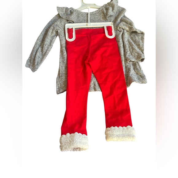 Carters Festive Kids Pajama Set with Cat and Reindeer Set - Picture 3 of 6